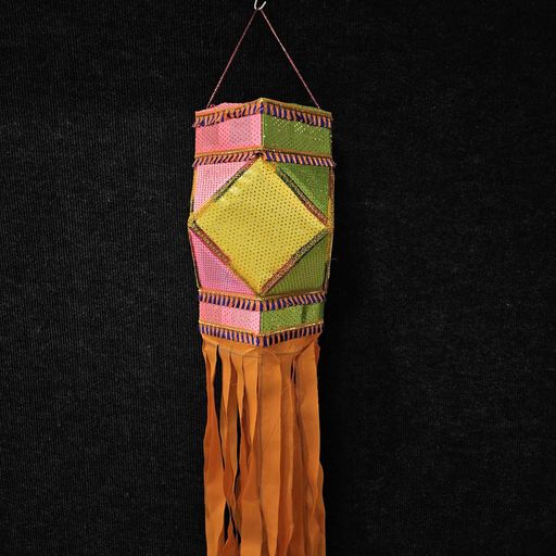 Diwali traditional hanging handmade fabric lantern