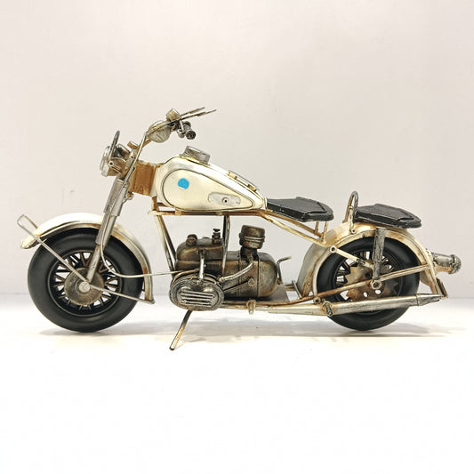 Vintage motorcycle craft model metal showpiece