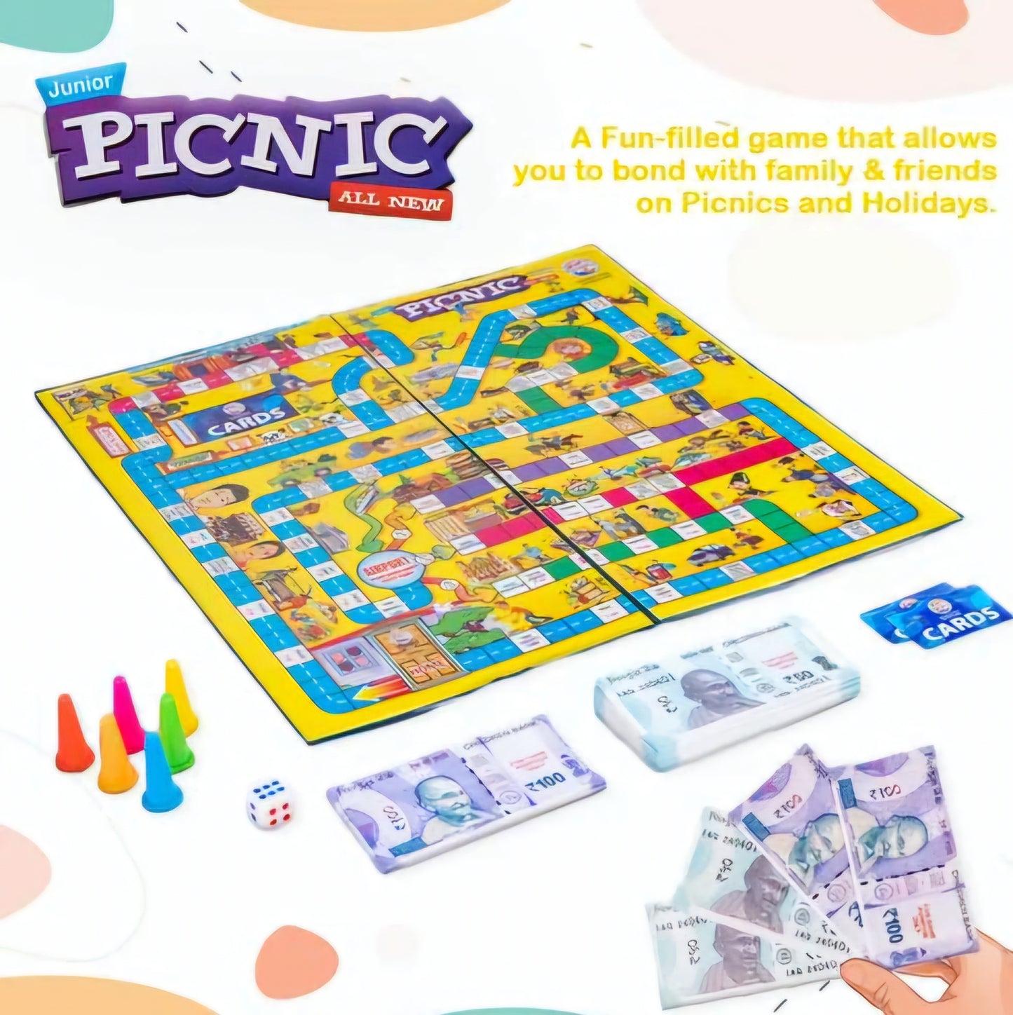 Fun filled game that allows you to bond with Family and Friends on Picnics and Holidays An Engrossing game to play with your Buddies jumbo picnic