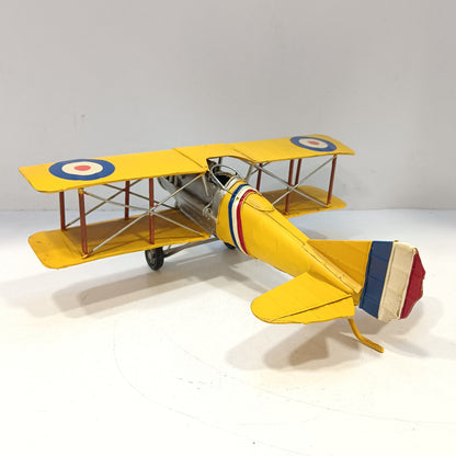 Vintage airplane model metal showpiece