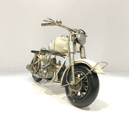 Vintage motorcycle craft model metal showpiece