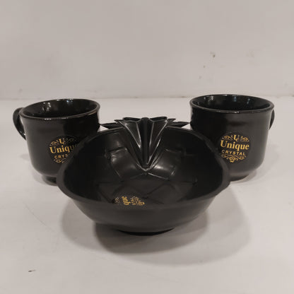 Ceramic cups with tray set for return gifts