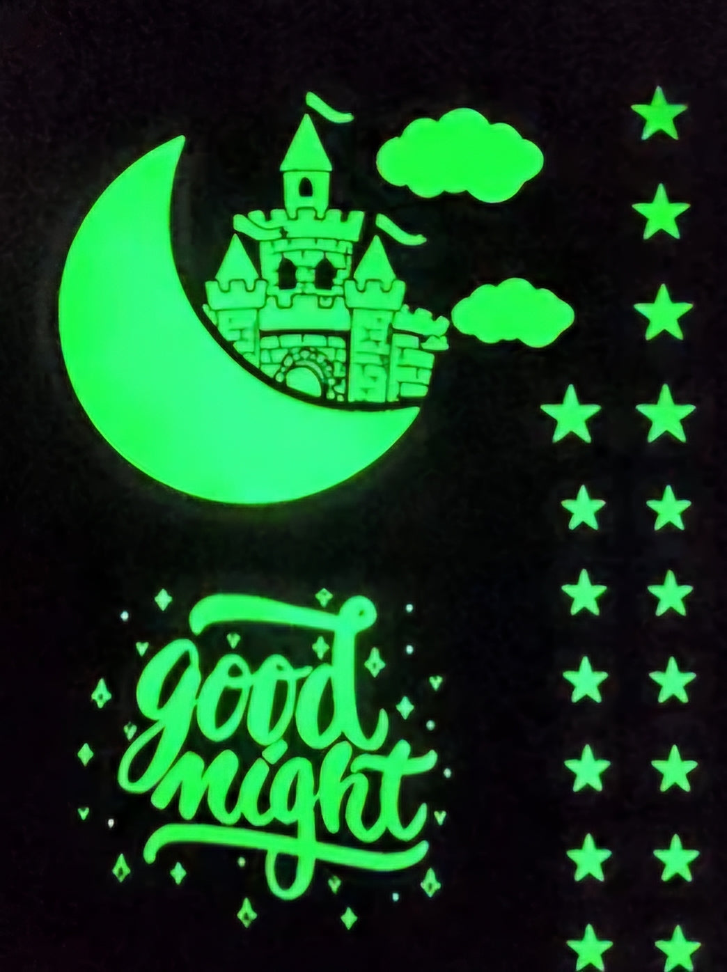 Mermaid Glow in The Dark Wall Stickers Ceiling Stickers for Room Decor