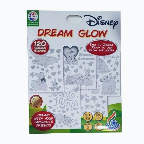 Disney Glow Sticker sheet For Ideal To Decorate kids Bedrooms