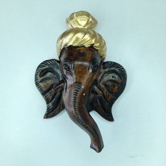 Wooden Ganesh Wall Panel