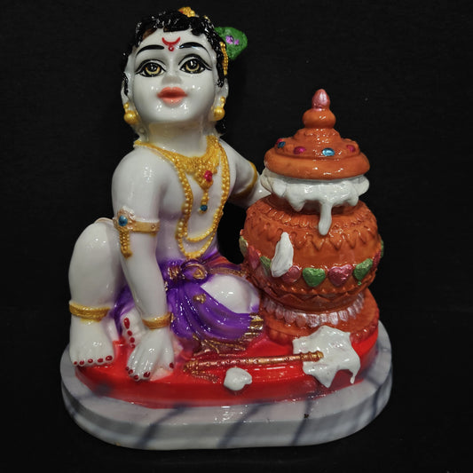 Lord Little Krishna venna Donga statue showpiece idol for Home Decor