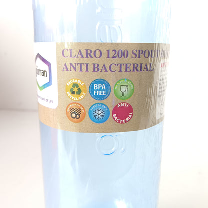 Claro Spout 1200 Ml water bottle anti bacterial