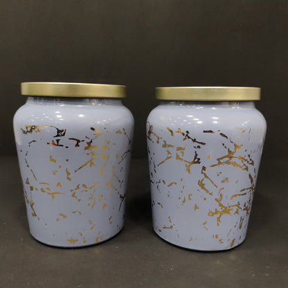 Ceramic Febulos Big jar storage container 2 piece for return gift