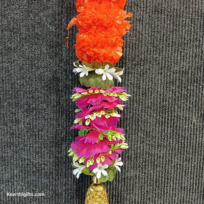 Artificial flowers garlands hangings for door sides and Pooja mandhir decoration