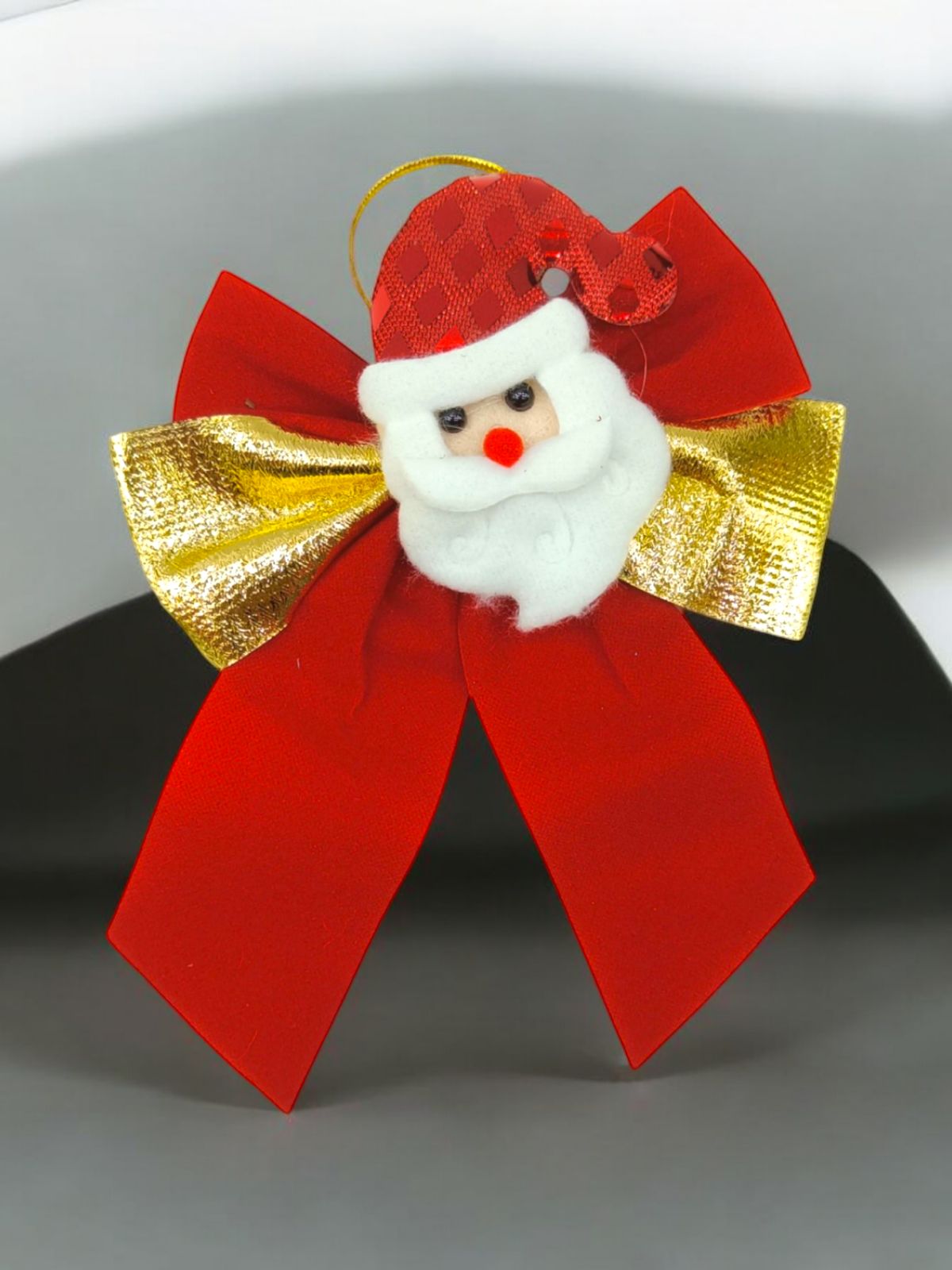 Santa Bow Decor