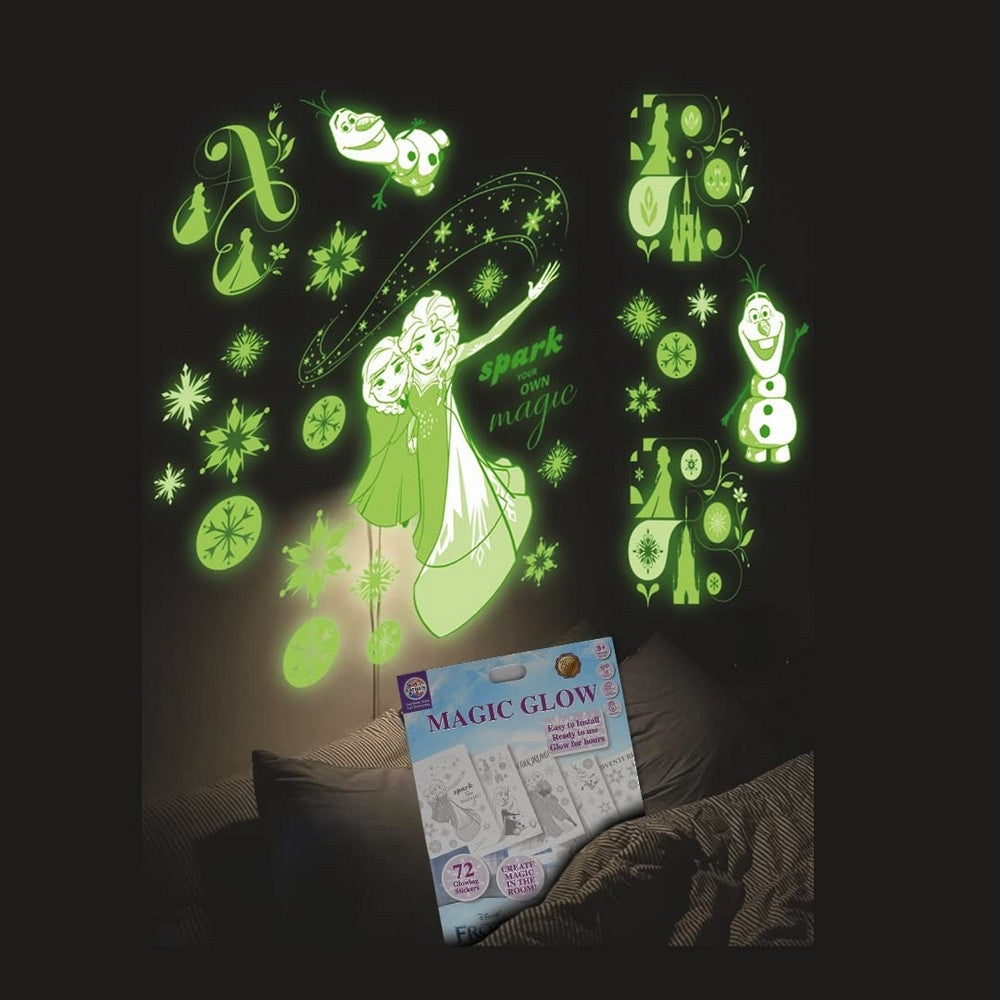 Magic Glow Frozen in The Darkness 72 Wall Stickers for Kids individual rooms