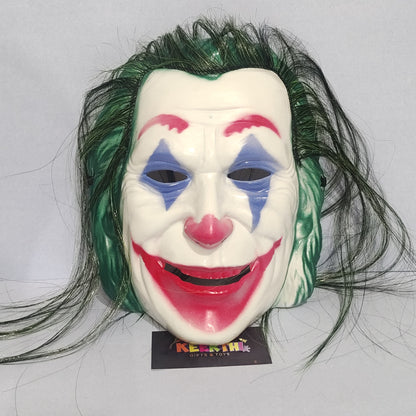 Jocker Face mask with Hair for Halloween party