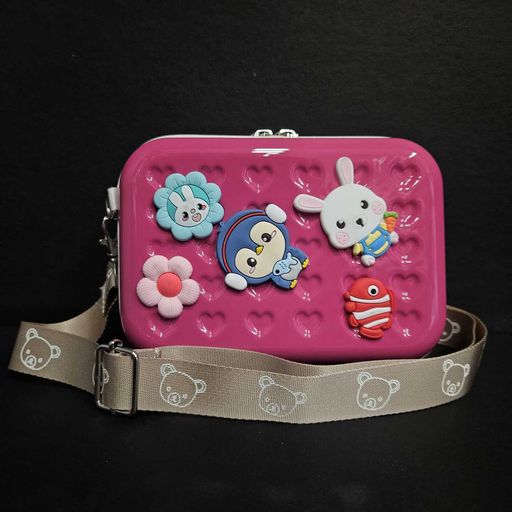 Cartoon character water proof hardcase stylish sling bag