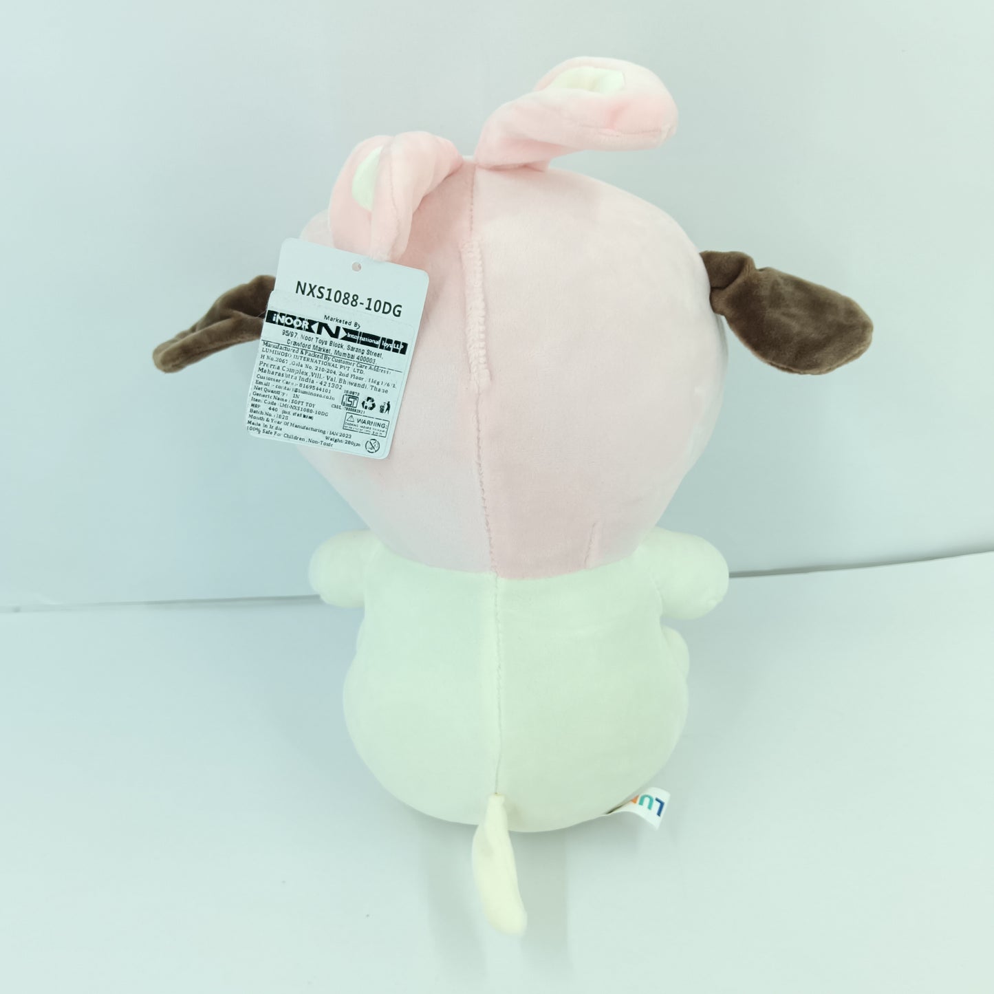 Bunny dressed puppy dog soft toy