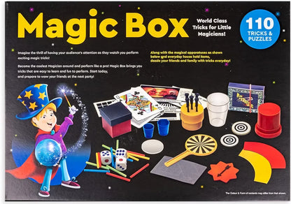 Magic Box 110 Tricks for Kids Magic Tricks Party Game Fun Gag Toy Birthday Present Toy for Boys and Girls