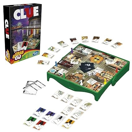 Clue grab and go board game for kids from 8 year old