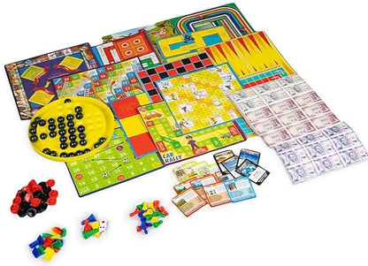 New 14 in 1 Board Game Ludo Snakes and Ladders Business Car Rally Diamond Mine FAMILY FUN GAME