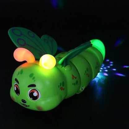 Crawling Caterpillar Toys - Musical Light-Up Toy Animal with 360 Degree Rotation, Stress Relief Toy for Boys, Girls, and Favors Gifts