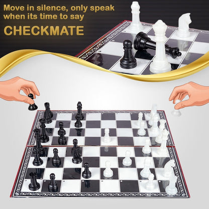 Move in silence only speak when its time to say checkmate Kings Kingdom Magnetic Chess set