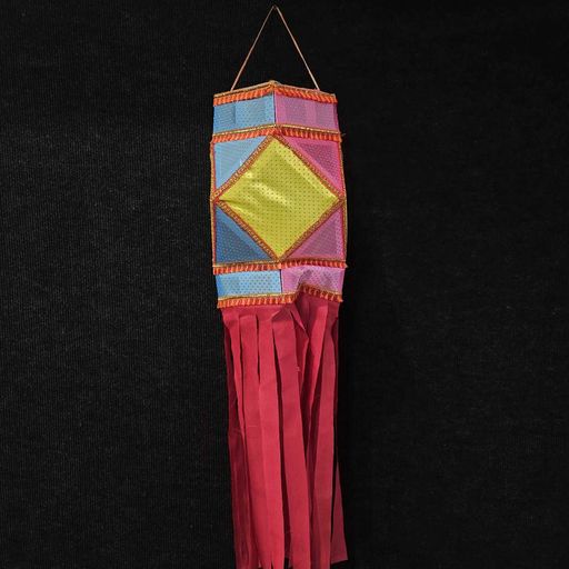 Diwali traditional hanging handmade fabric lantern