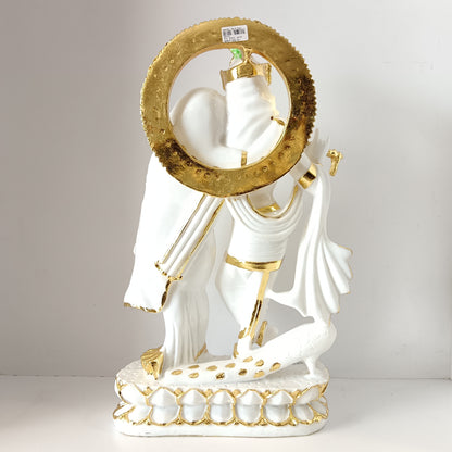 Radha Krishna white idol