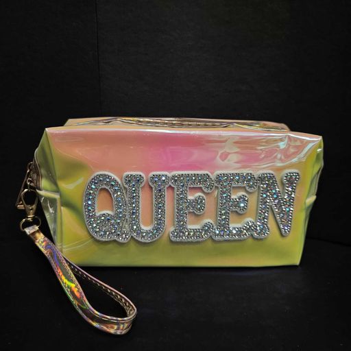 Holographic portable large capacity toiletry cosmetic bag