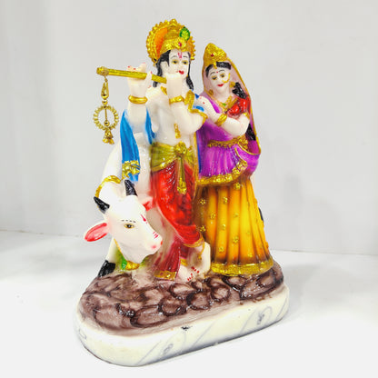 Radha Krishna with Cow