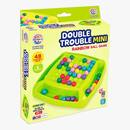 Double Trouble Colourful Rainbow Ball Matching Board Game for 2 to 4 Players Family Game