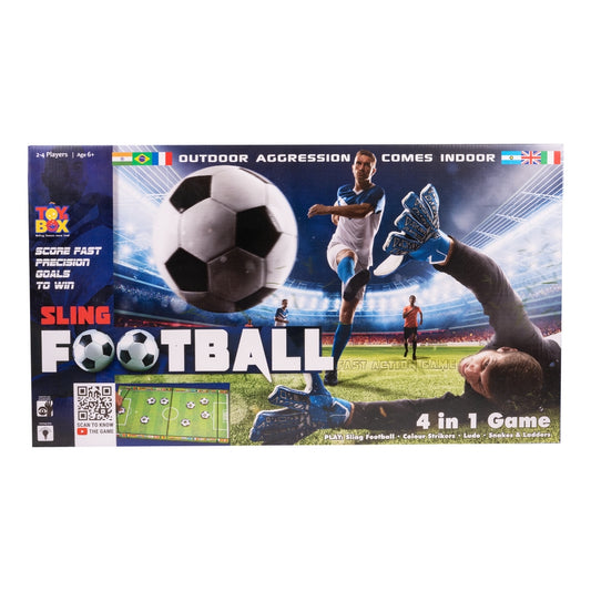 Sling Football 4 in 1 Board Game for Kids Ludo Snake and Ladders Game for Kids