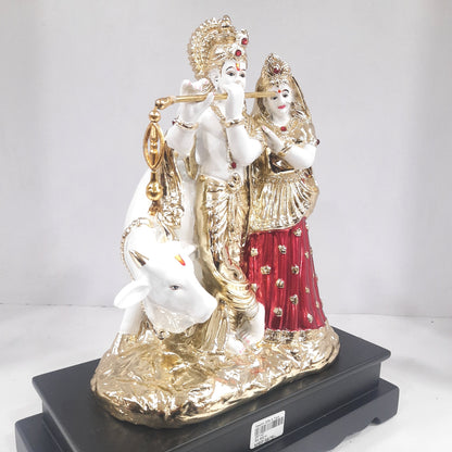 Radhakrishna cow idol