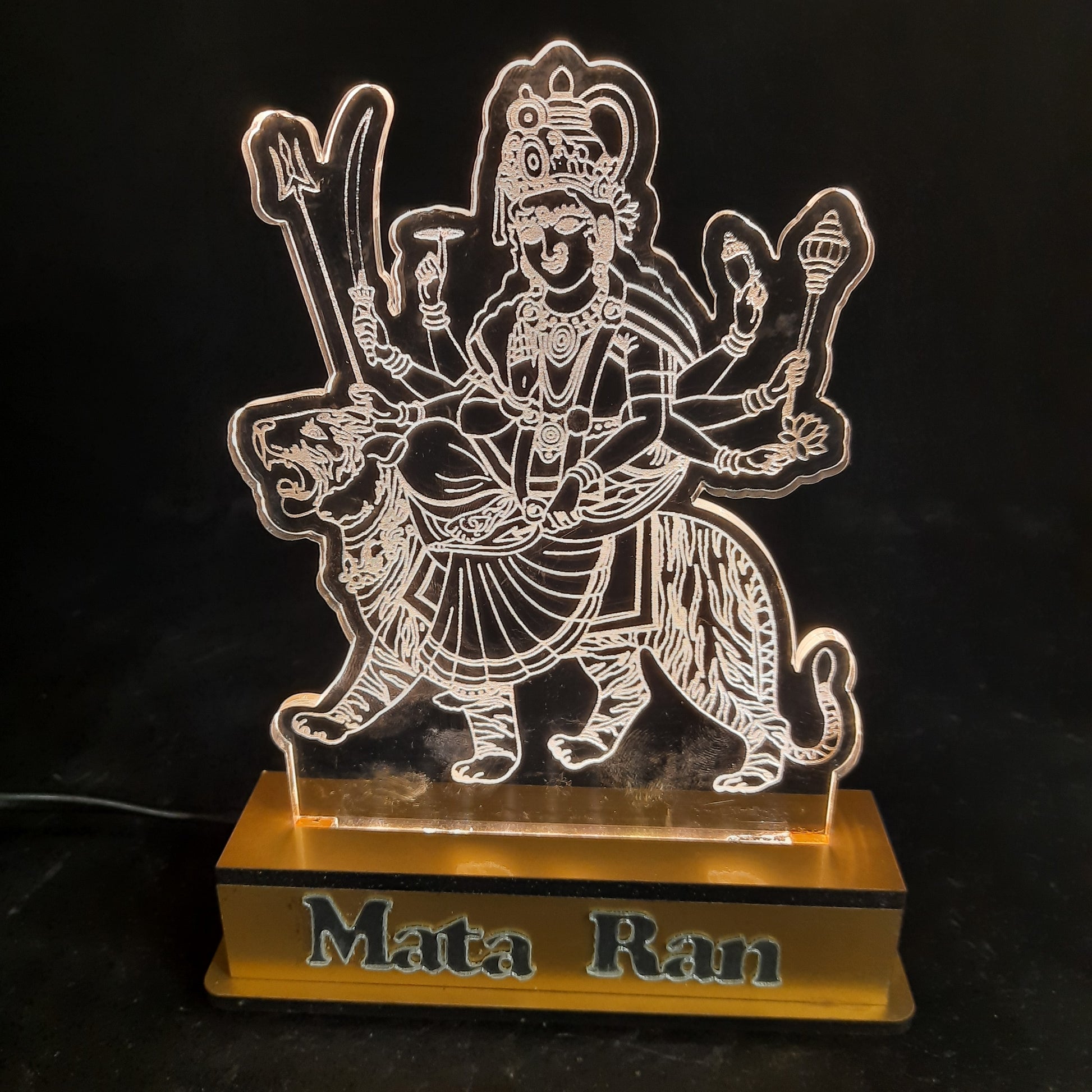 Durga devi LED light showpiece