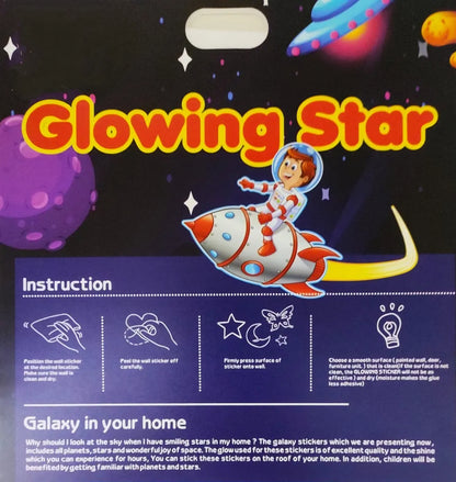 Glowing Star Glow in The Dark Wall Stickers Ceiling Stickers for kids Room Decor