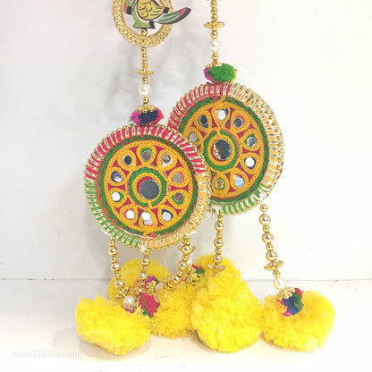 Plastic flowers garlands for door sides and Pooja mandhir decoration