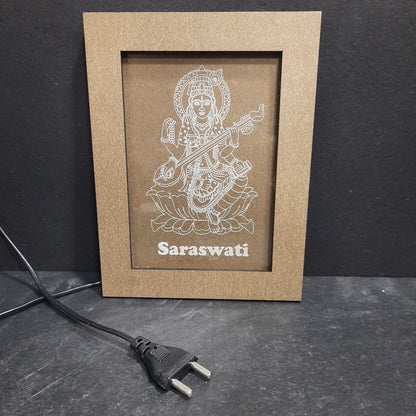 LED GOD FRAME SARASWATHI