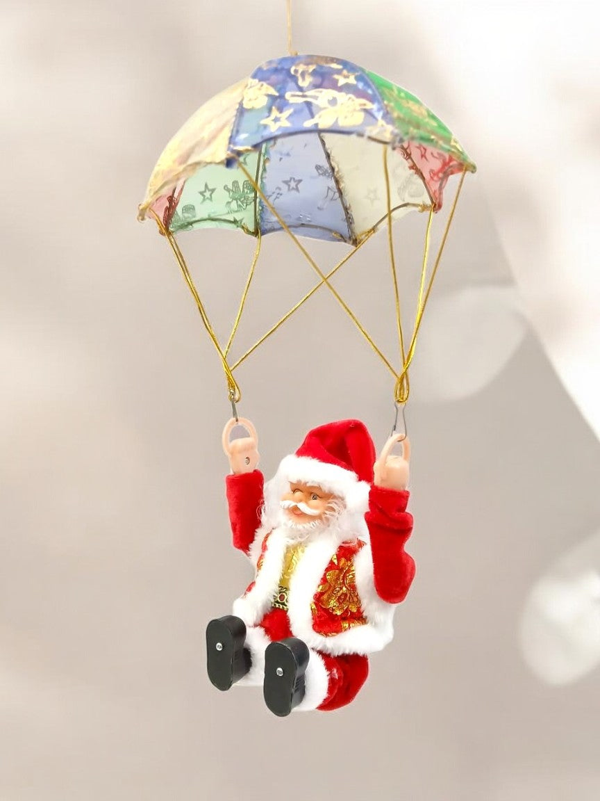 Musical Umbrella Santa