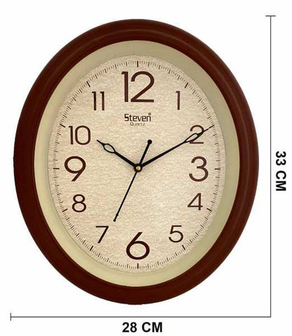 CLASSIC OVAL SHAPED WALL CLOCK 1204