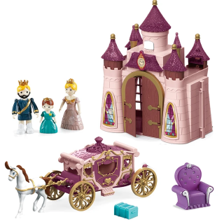 Princess Carriage Toy Set with Horse Magical funny dream castle role play series for Girls