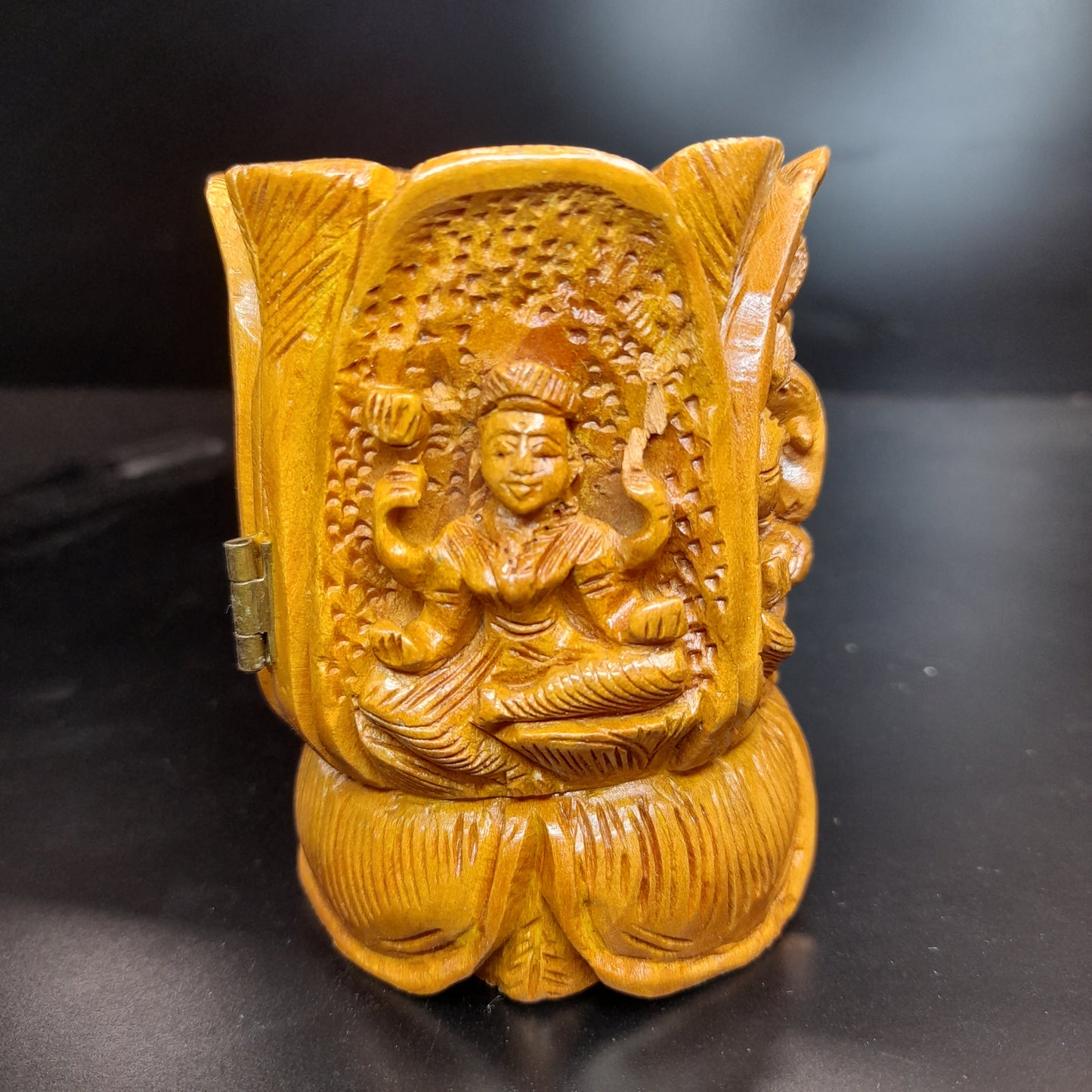 Wooden Lotus Namaste W/4 God Figures