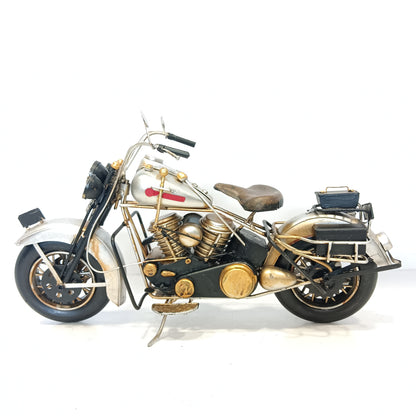 Vintage bike model metal craft showpiece