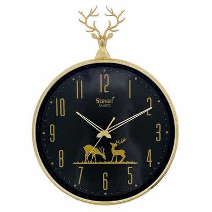 ROYAL REINDEER ROUND SHAPED WALL CLOCK 1508