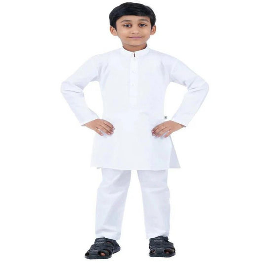 White Pajama Kurta - Cotton (SK) - 4-5 Years (24 no.)