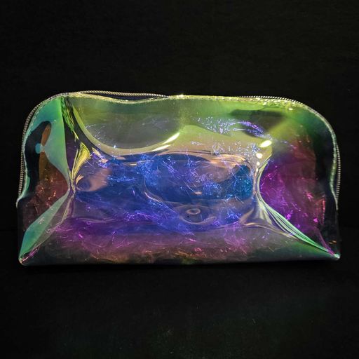 Attractive neon multicolour cosmetic bag