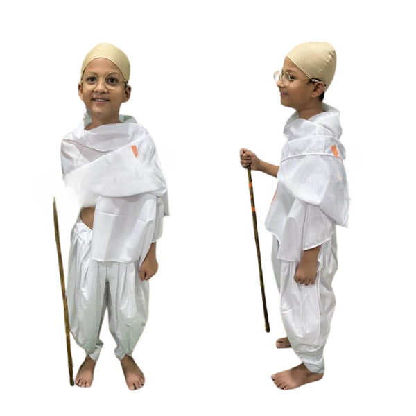 Mahatma Gandhi Full Costume Without Lathi - 2-3 Years/20 no