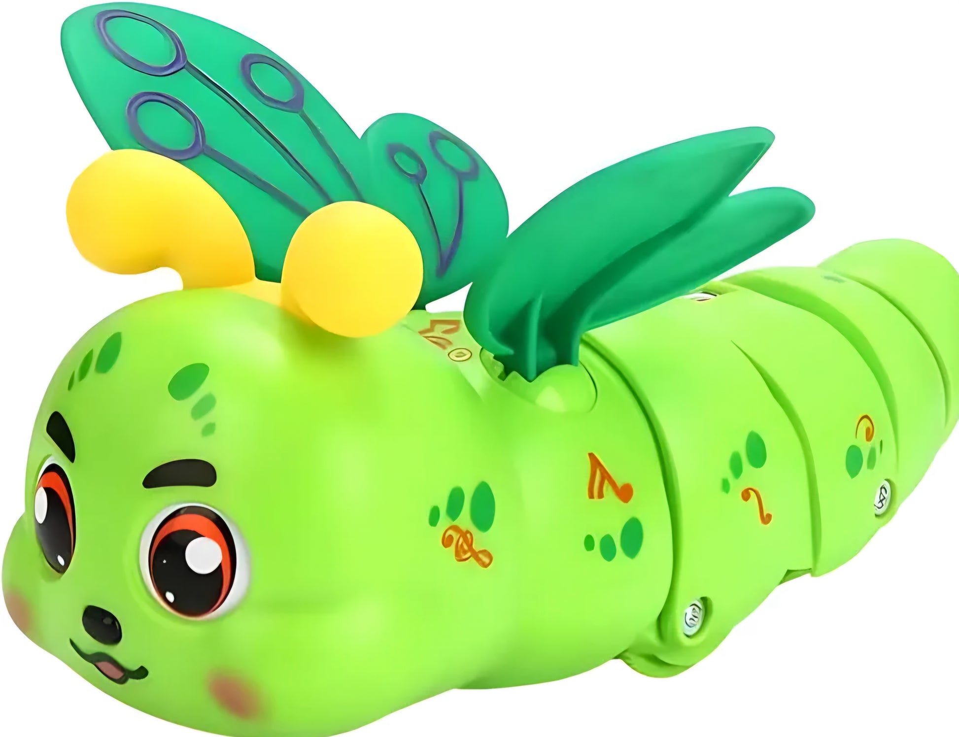 Crawling Caterpillar Toys Musical Light Up Toy with 360 Degree Rotation and Wings Early Learning Toy