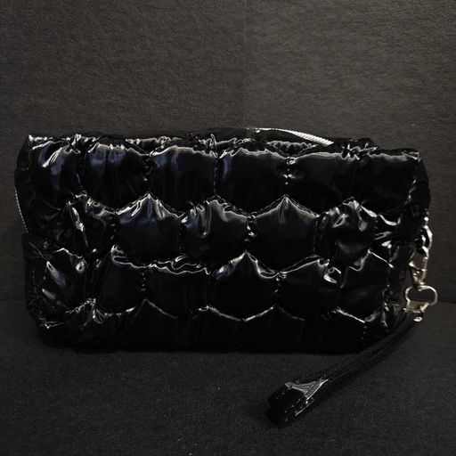 Wriggle shiny bubble portable pouch