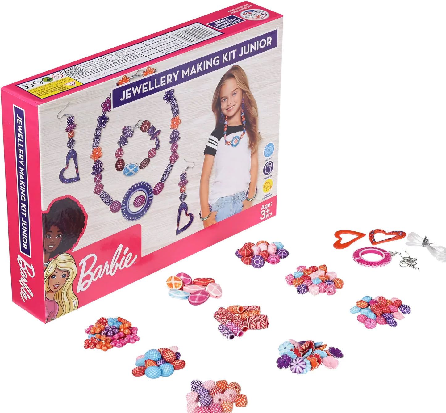 Barbie Jewellery Making KIT Junior for Girls Make Necklace EARINGS Bracelet for Girls