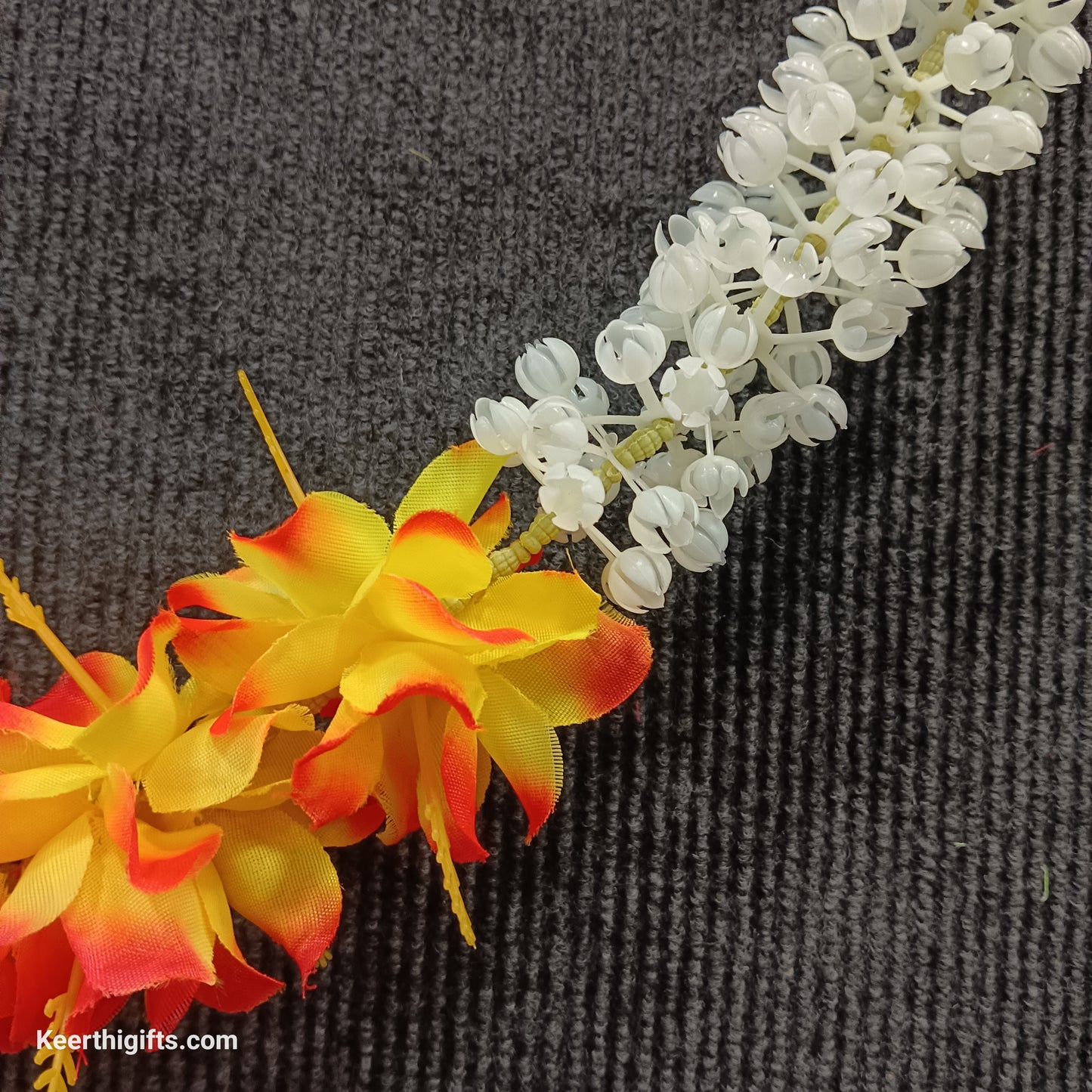 Jaswanti artificial flowers garlands hangings for door sides and Pooja mandhir decoration