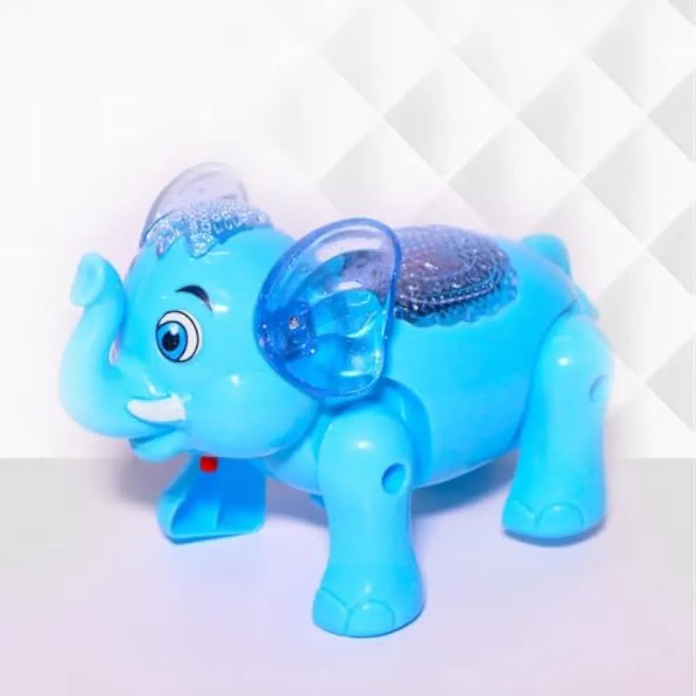 Clever Elephant Musical Walking Toy with Lights and Sounds for Kids and Children