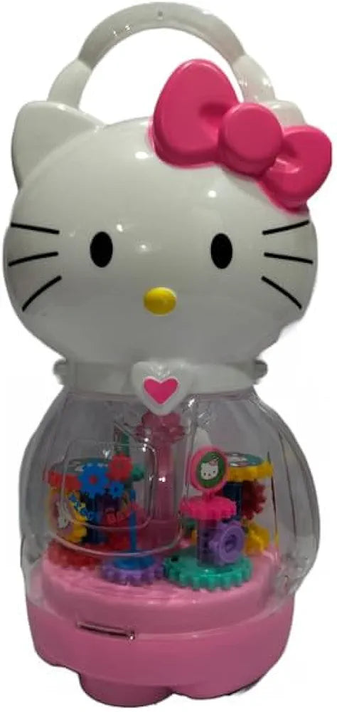 Kitty Saving Box with Amazing Lights and Music 360 Degrees Rotation Toy for Kids