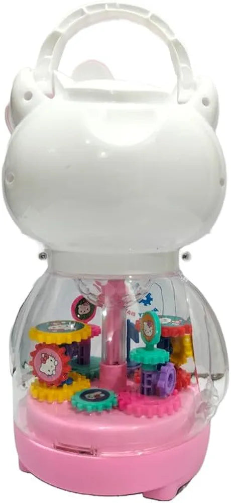 Kitty Saving Box with Amazing Lights and Music 360 Degrees Rotation Toy for Kids